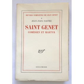 Sartre - Saint Genet Comédien et Martyr sur vélin 1952